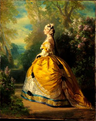 Empress Eugénie (Eugenie de Montijo Condesa de Teba) in 18th Century Costume
