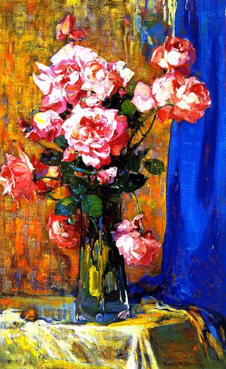 Roses in a aTall Glass