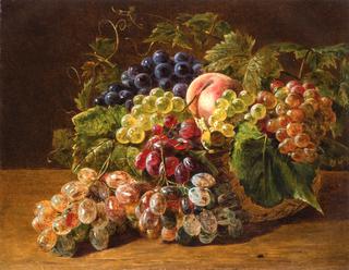 Still Life with Grapes and Peaches