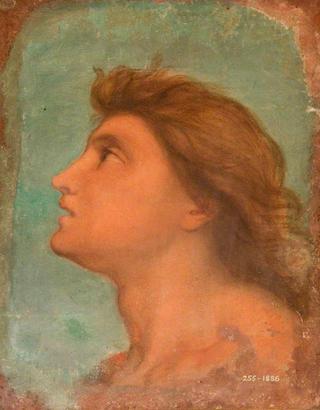 Head of a Youth in Profile (Sketch for a mural in Villa Carreggi)
