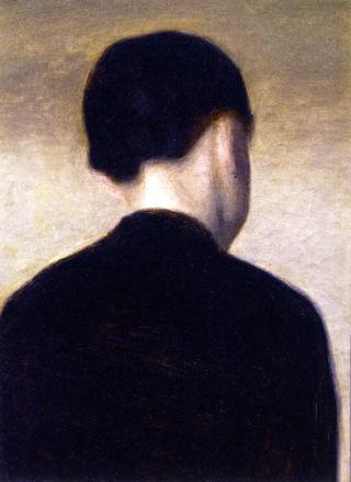 Back View of a Young Girl: Anna Hammershøi