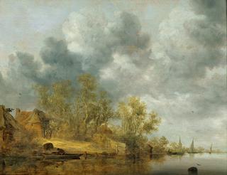 荷兰河景