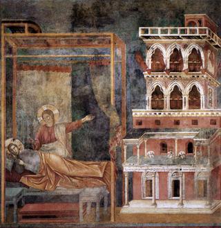 Legend of St Francis: 3. Dream of the Palace (Upper Church, San Francesco, Assisi)