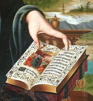 Detail from Virgin and Child with the Infant Saint John, Joan de Burgunya