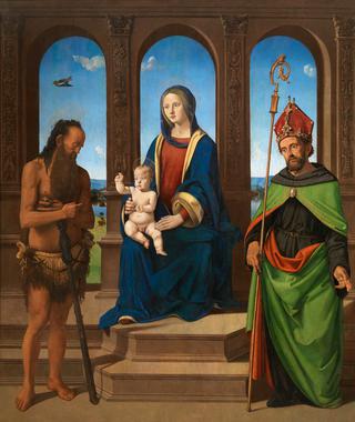 Madonna and Child with Saints Onofrius and Augustine