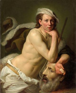 Self Portrait as David with the Head of Goliath