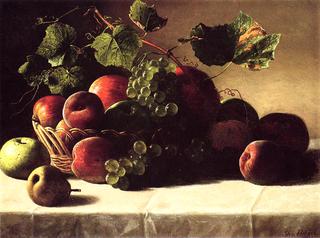 Still Life with Grapes and Peaches