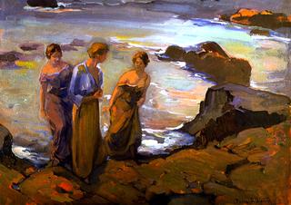 海边的三个女人