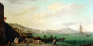 View of Naples with Mount Vesuvius