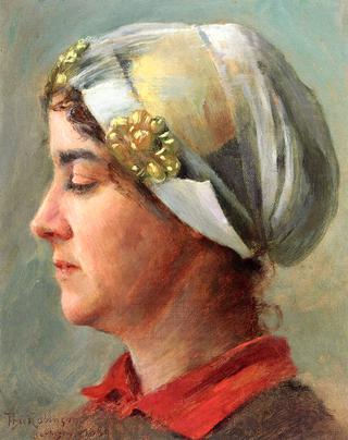 Woman with White Cap