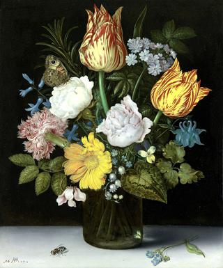 Still Life with Flowers and a Butterfly