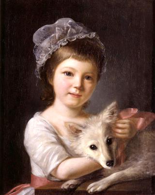 Young Girl with a Dog