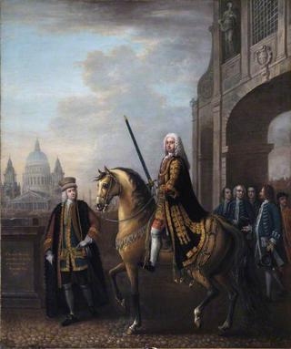 Equestrian Portrait of Sir Richard Hoare II as Lord Mayor of London, at Temple Bar