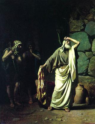 Jacob Recognizing Clothes of His Sin Joseph Sold by His Brothers to Egypt