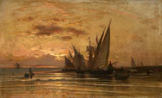 Fishing Boats at Sunrise