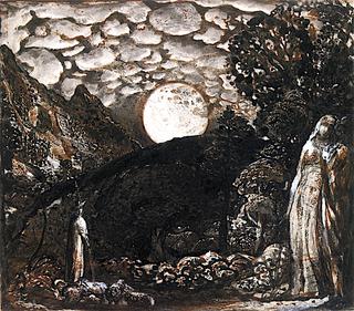 Shepherds under a Full Moon