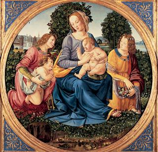 圣母子与儿时圣约翰和两个天使