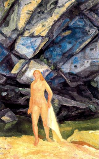 Nude by the Cliff
