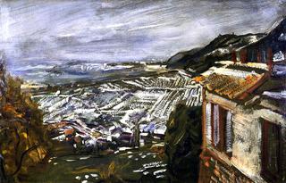 View from Naukastel, Late Autumn with Snow