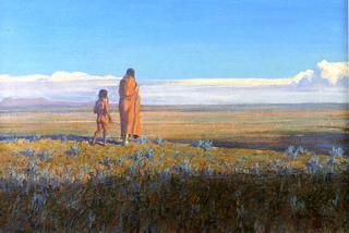Two Indians on the Plain