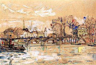 The Seine with Pont des Arts