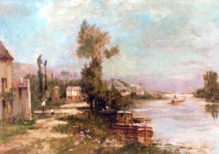 The Seine upstream of Herblay