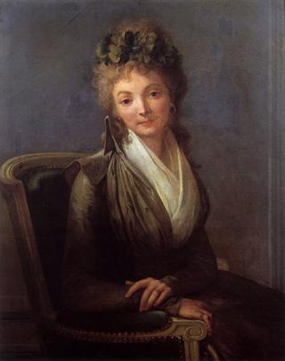 法国革命家卡米尔·德斯穆林的妻子卢西尔·杜普莱西斯的肖像