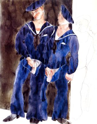 Two Sailors Urinating