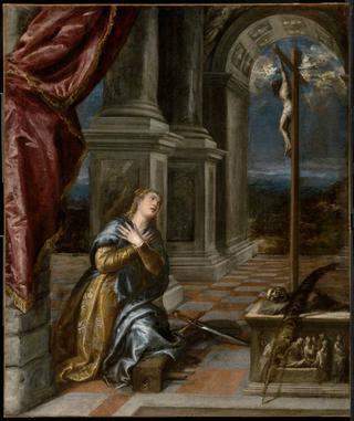 Saint Catherine of Alexandria at Prayer
