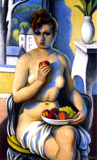 Seated Nude with Peaches and Clusters of Grapes