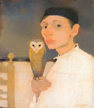 Self Portrait with Owl