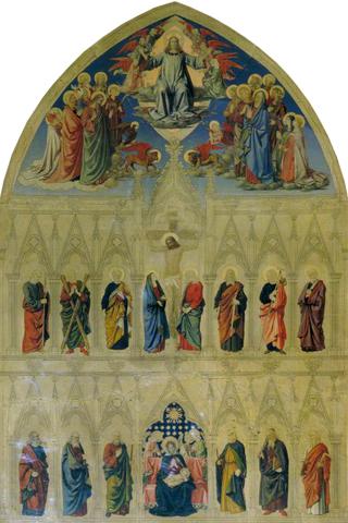 Christ Enthroned with Saints