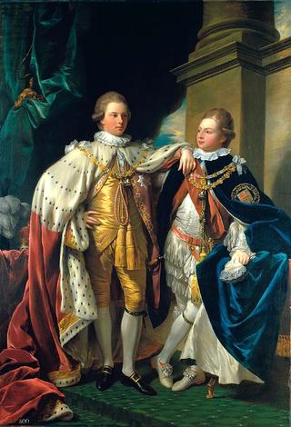 George IV, when Prince of Wales, with Frederick, Duke of York,, whn Prince Frederick