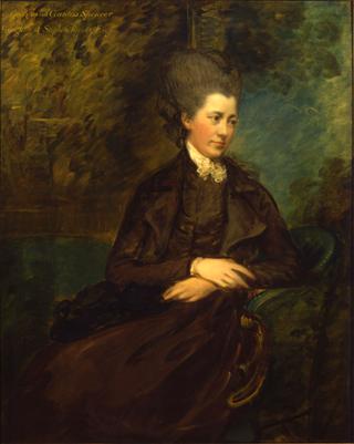 斯宾塞伯爵夫人乔治安娜·波因茨的肖像