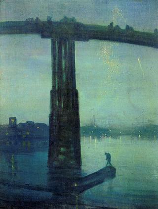 夜曲：蓝色和金色-古老的巴特西大桥
