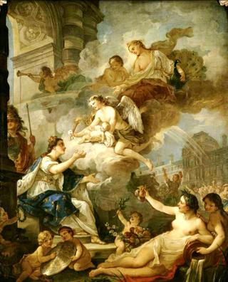 Allegory on Birth of Marie-Zéphyrine of France in 1750