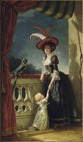 Portrait of Louise-Elisabeth of France with Her Son