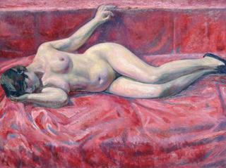 Nude Draped in Red