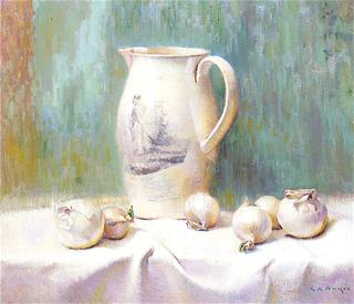 Still Life with Pitcher and Onions