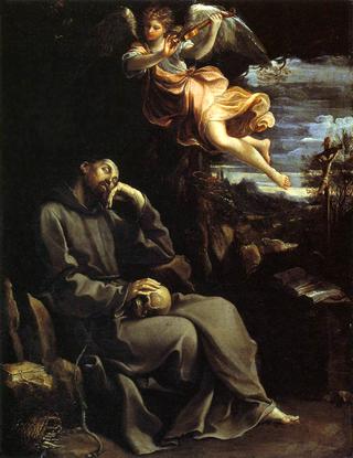 Saint Francis Consoled by Angelic Music