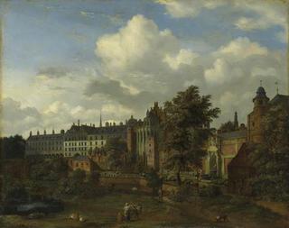 View of the old castle of the Dukes of Burgundy in Brussels
