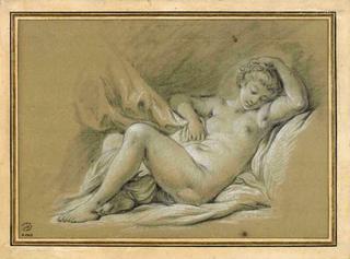 Reclining Nude on a Bed