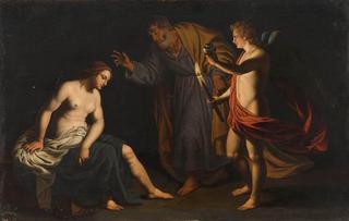 Visit of Saint Agatha in Prison by Saint Peter and an Angel