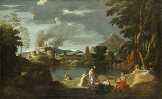Landscape with Orpheus and Euridice