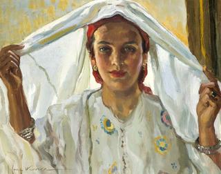 Young Moroccan Woman with Veil