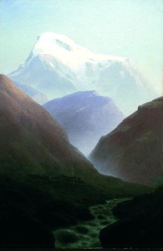 Mount Kazbek, Twilight