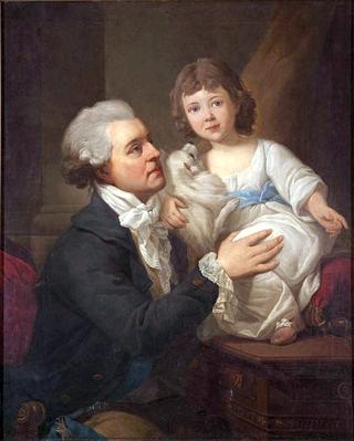 Portrait of Michał Jerzy Wandalin Mniszech and Child