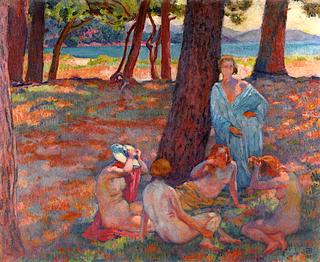 Bathers under the Pines (study)