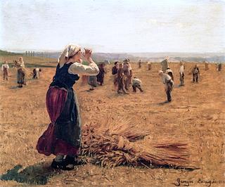 Woman in Wheat Field