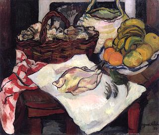 Still Life with Fruit and a Chicken